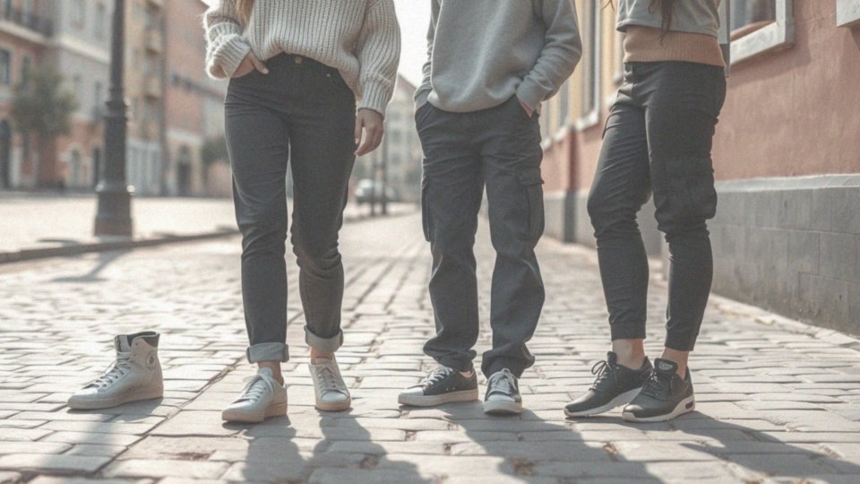 Jakie casualowe stylizacje można stworzyć z czarnymi spodniami?