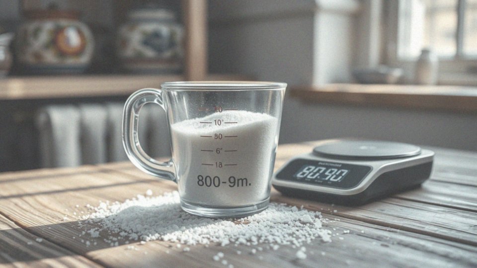 Jaką wagę ma 100 ml cukru?