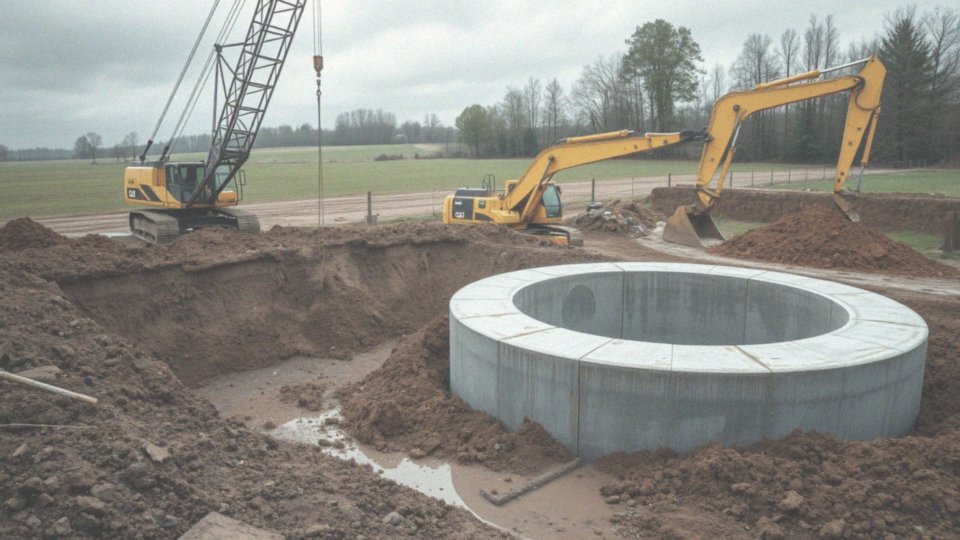 Jaki sprzęt jest potrzebny do montażu szamba betonowego 12m3?