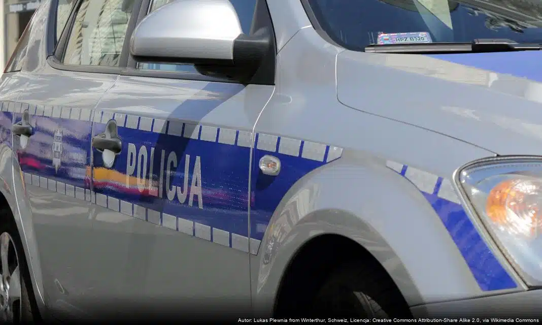 Wypadek drogowy w Łęczycach – kierowca bez uprawnień z poważnymi konsekwencjami
