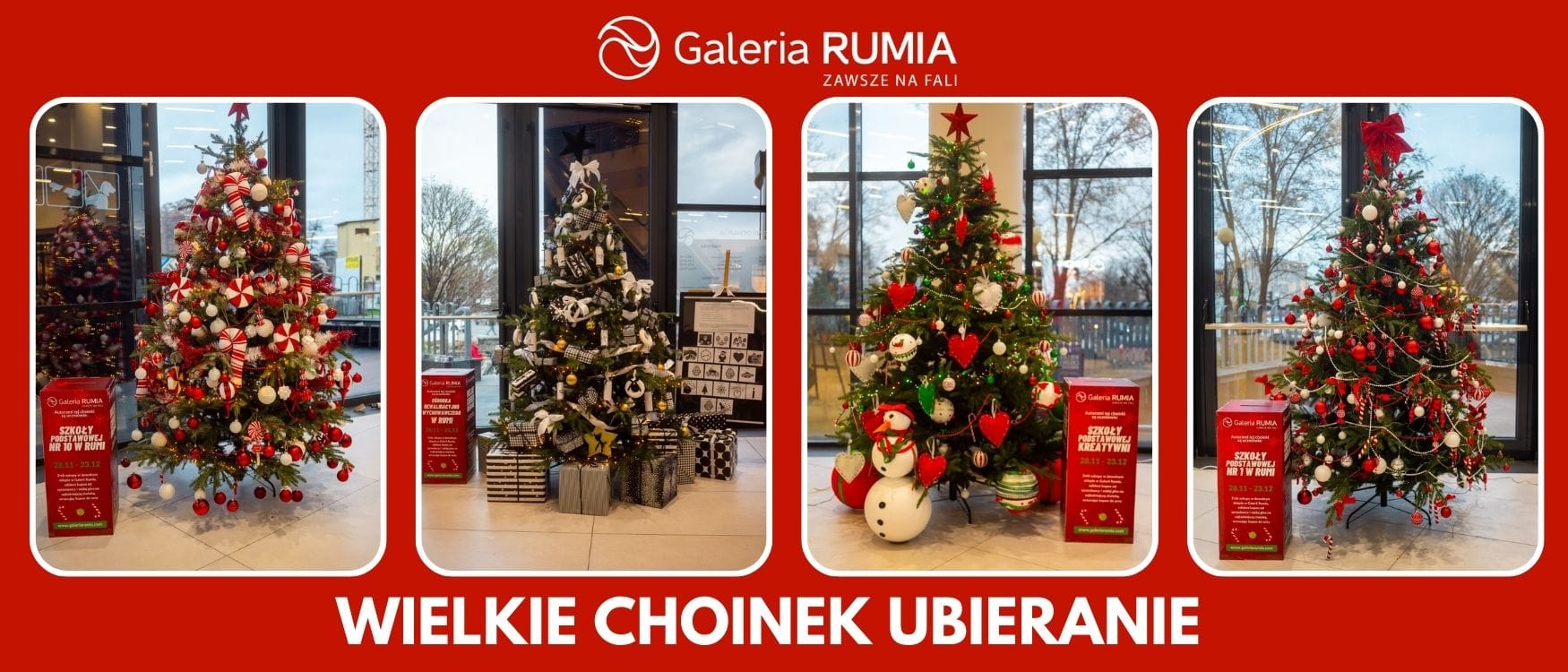 Dzieci z rumskich szkół ponownie ubrały choinki w Galerii Rumia! Ruszyła piąta edycja świątecznego konkursu „Wielkie choinek ubieranie”